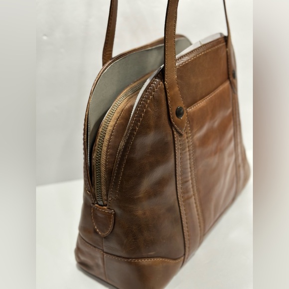 Frye Melissa Domed Leather Satchel Bag - Picture 14 of 16